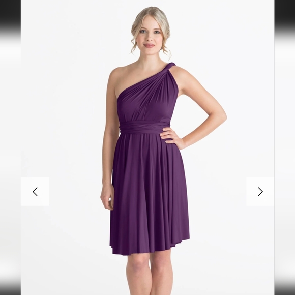 Henkaa Sakura Convertible Midi Dress - Plum Purple - Picture 2 of 5